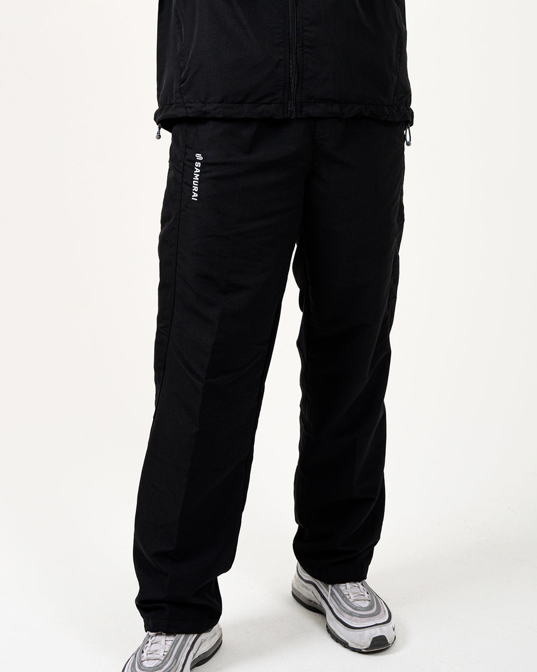 Mens zipper hot sale track pants