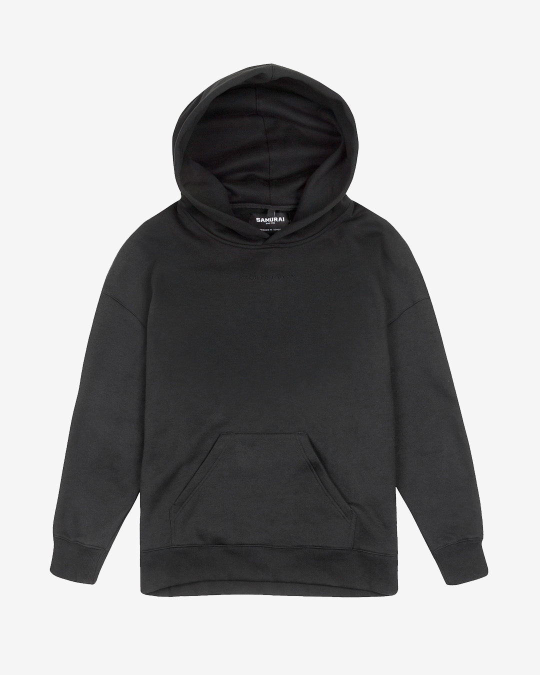 Oversized plain hot sale black hoodie