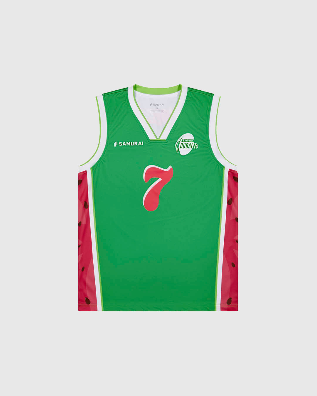 ED7:80 - Youth Watermelon Basketball Singlet - Green