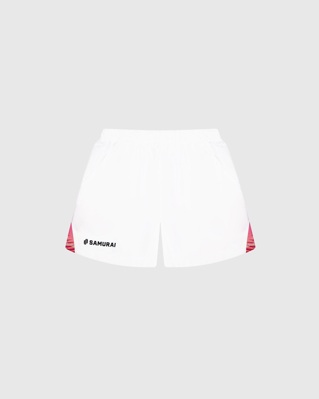 ED7:32 - Pink Palms Clipper Shorts - White