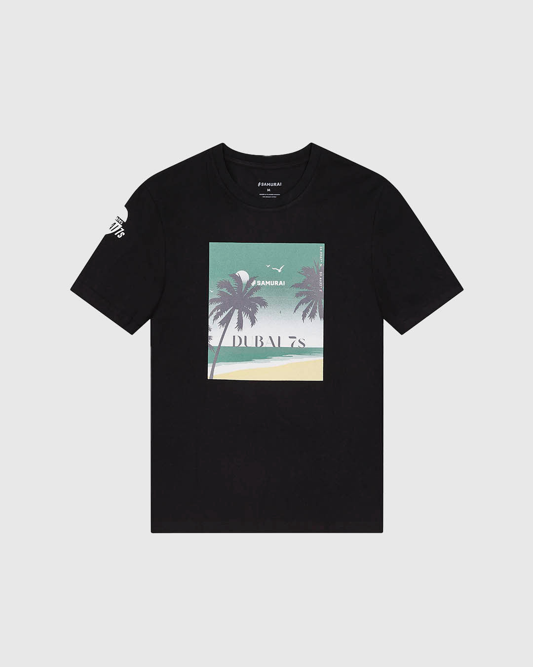 ED7:04 - Beach Dreams Postcard T-Shirt - Black