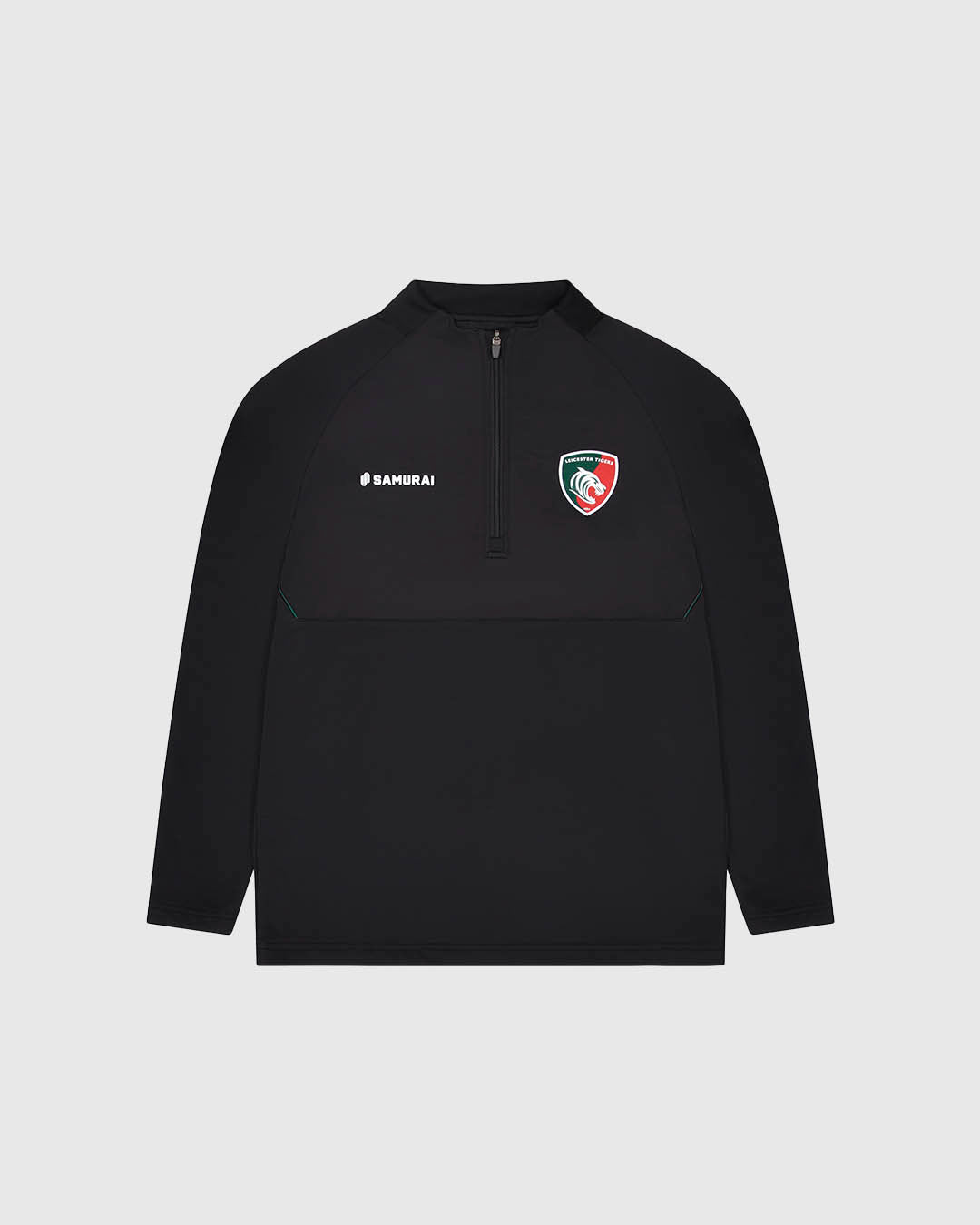 Leicester Tigers - Obsidian 1/4 Pullover - Black