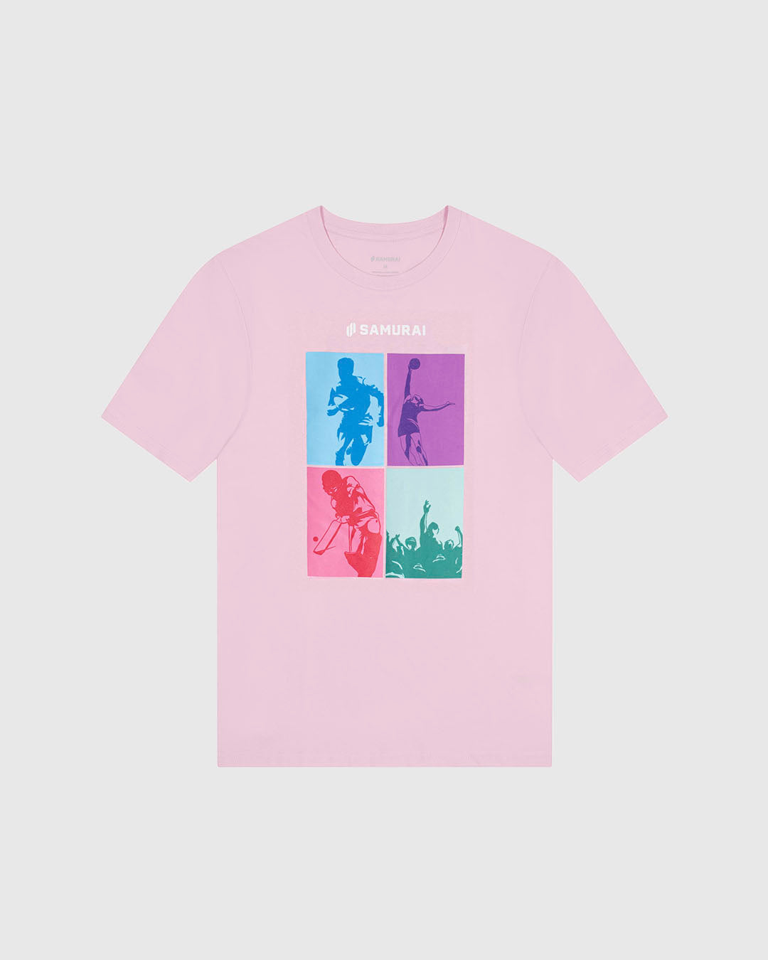 ED7: Mens Sports Graphic Tee - Pink