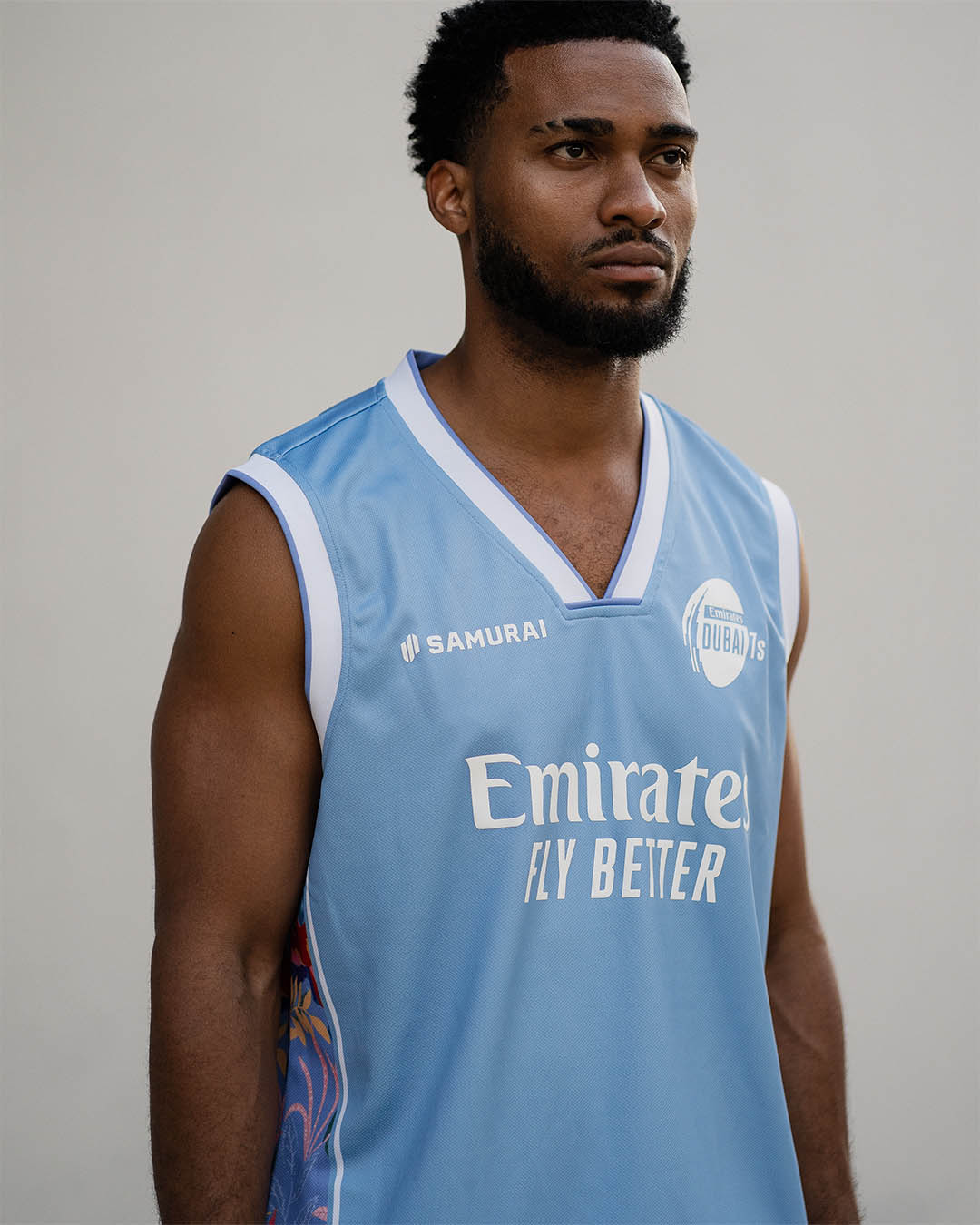 ED7:R2 - Mens Rainforest Basketball Vest - Sky Blue