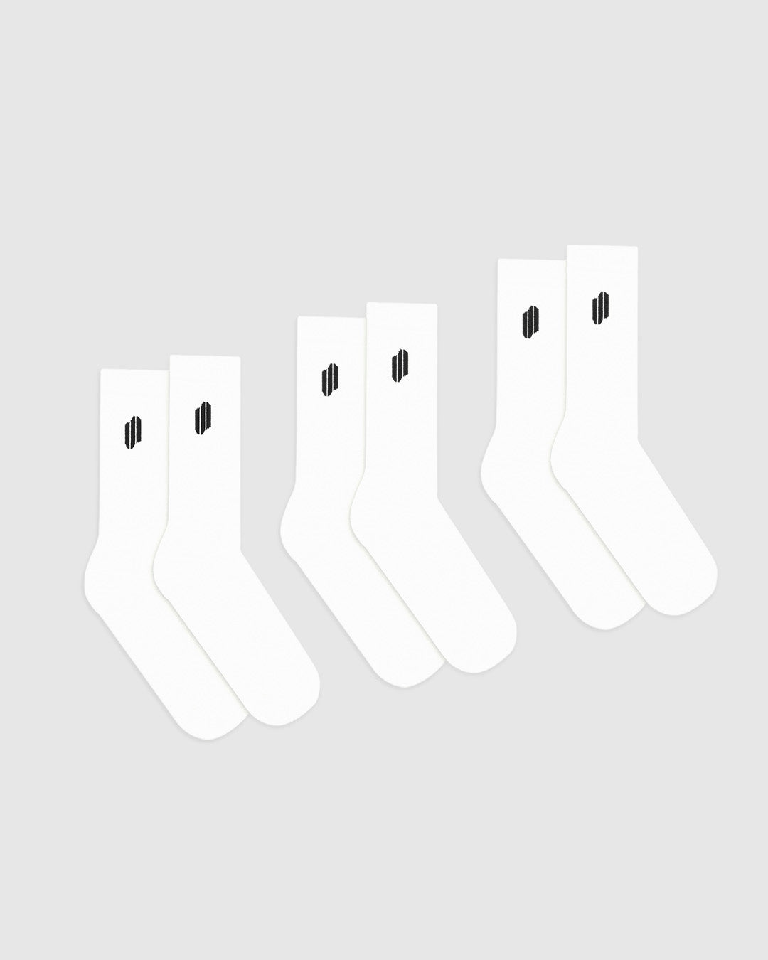 RT2:103 Crew Sock - 3 Pack - White